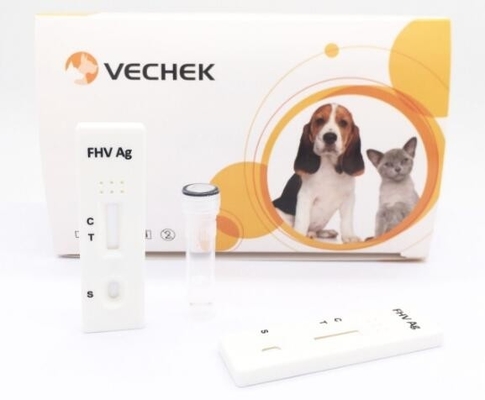 Yüksek Doğruluklu Kedi Test Kitleri Feline Herpes Virüsü Antijeni FHV Ag Testi