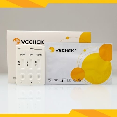 FCoV + FPV + Giardia Lamblia Antijen Kombo Hızlı Test Kaseti Dışkı Örneği